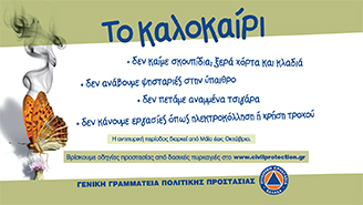 Οδηγίες προστασίας για δασικές πυρκαγιές στα ελληνικά